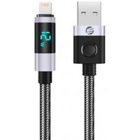 Orico LDA2L USB-A / Lightning 12W 0.5m juoda / sidabrinė
