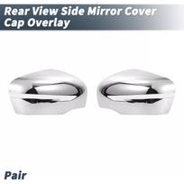 2PCS For Nissan Qashqai X-Trail Murano Rogue Pathfinder 2015- Car Rearview Side Mirror Cover Wing Door Housing Shell Cap sidabras