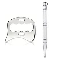 Gua Sha Stainless Steel Massage Tools Muscle Scraper Tool Facial Reflexology Tools Physiotherapy Tools Muscle Gua Sha Tools white