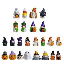 Advent Calendar Halloween Theme Halloween Ornaments 2025 Halloween Advent Calendar with Gnome Dolls 24 Days Countdown for Kids black