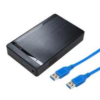1 Set 2.5/3.5 Inch HDD Enclosure Driver-free Smart Sleep Data Storage ABS Hard Disk Case SATA to USB 3.0 Adapter for Home juoda