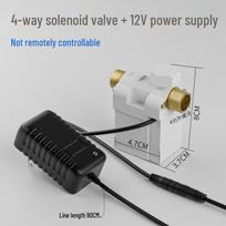 Automatinė sodo laistymo sistema su solenoidiniu vožtuvu ir laikmačiu, valdoma nuotoliniu būdu gray