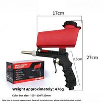 Handheld Small Pneumatic Sandblasting Gun, Portable Pneumatic Sandblasting Gun Pneumatic Tool Accessories