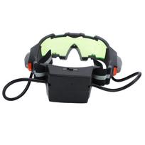 Night Vision Glasses with Light Adjustable Windproof Dustproof LED Glasses for Riding Skiing gray
