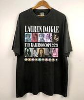 NEW 2024 Lauren Daigle The Kaleidoscope Tour 2024 T-shirt Lauren Daigle Concert S gray