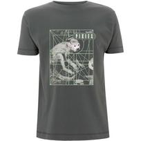 Pixies Monkey Grid Charcoal Grey t-shirt XXXL gray