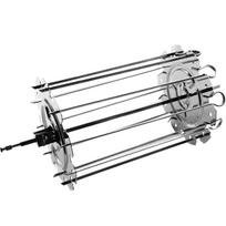 Oven Grill Cage Stainless Steel Meat Skewer Cage Heat-Resistant BBQ Roaster Non-Stick Kebab Maker Machine Meat Rotisserie Skewer sidabras