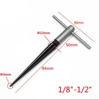 Rankinis kūginis plėstuvas 1/8-1/2 (3-13 mm) 5-16 kūginis plėstuvas, nuožambos pjoviklis, įgilinimo pjoviklis, šešiakampis kotas