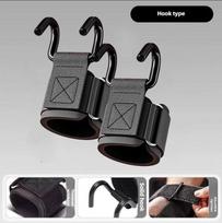 Heavy Duty Weight Lifting Hooks Adjustable Gym Straps For Powerlifting Workout Support Durable gray