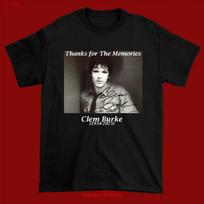 RARE Thank you Memories Clem Burke Black T Shirt All size S 345XL HRN191 vintage Washed Casual designer clothes Breathable 5XL įvairiaspalvis