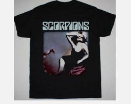 SCORPIONS SAVAGE AMUSEMENT 1988 T-shirt Unisex Cotton Tee S gray