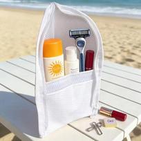 Waterproof Toiletry Bag Large Capacity Travel Organizer for Cosmetics and Toothbrush one size pilka spalva