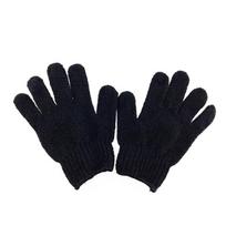 Black Exfoliating Gloves Bath Shower Scrubbers Body Brushes Sponges Acrylic Fibers Hand Tools Bathing Accessories Body juoda