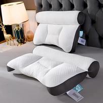 Soft Memory Foam Neck Support Pillow Ergonomic Cervical Pillow for Sleeping Breathable Bed Pillow for All Sleep Positions Bed 40*60 pilka spalva