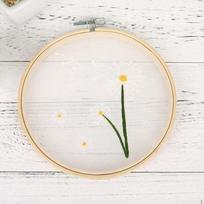 Dandelion European Mesh Yarn Embroidery Embroidery Sets Cross Stitch Kits Flowers Paintin A