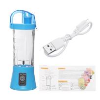 Naujas 380 ml nešiojamas USB įkraunamas elektrinis sulčių plakiklis rožinė