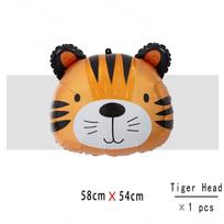 Naujas Animacinis Džiunglių Gyvūnas Aliuminio Folijos Balionas Tigras Liūtas Gimtadienio Šventės Scenos Dekoracija ir Išdėstymo Balionas new tiger head black