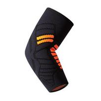 Alkūnės kompresinė mova sausgyslitui Anti-slip teniso rankos atrama palaikymas Bėgimas Krepšinis Sunkioji atletika L juoda/oranžinė
