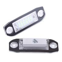 2x Car LED Licence Number Plate Light For Volvo S40 S60 S80 XC60 XC70 XC90 gray