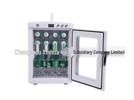 25L Dual-Use Beverage Display Cabinet: Portable Hot & Cold Mini Fridge for Home and Car 340*410*470 mm white