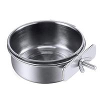 Food Box Stainless Steel Anti-gnawing Bird Feeder Bird Food Cup Food Water Feeding Pet Feeder 10cm