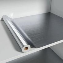 40 cm atsparus ugniai ir vandeniui šlifuoto sidabro lipnus sienų dangalas Modernus šaldytuvas Svetainė Virtuvės stalviršis 40CMX3M gray