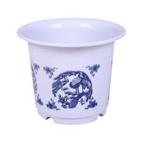 Yousheng Thickened Plastic Flower Pot Breathable Planter for Blueberries Roses Hydrangeas Durable UV-Resistant Beginner Plant S white