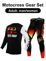 motocross gear set Enduro cross Jersey Pant Kits Racer Gear Set Off-road Mens Kits Women's mountain Downhill Motorcycle MX M-32 black