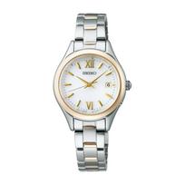 SEIKO SELECTION SWFH134 Watch S Series Solar Radio Controlled Full Auto Calendar Function Silver Yellow Gold Dial White Stainless Steel [Seiko Watch]