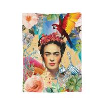 F-Frida K-Kahlo Blankets Coral Fleece Plush Summer Air Conditioning Breathable Super Soft Throw Blankets for Sofa Bedspreads 75x90cm