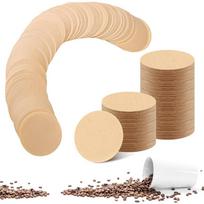 600 unbleached coffee filters, round coffee filter refill, disposable paper filters Pack of 600 white