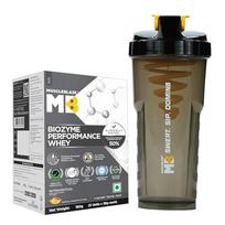 MuscleBlaze Biozyme Performance išrūgų baltymų milteliai, stebuklingi mangai, 5 paketėliai (po 36g) | Kelioninis rinkinys su plaktuvu | 25 g baltymų viename pakelyje