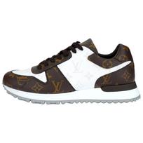 LOUIS VUITTON Run Away Žemi Laisvalaikio Batai Vyriški Balti Rudi 1ADET9 42 black