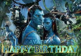 Avatar Na'vi Character Backdrop Pandora Fantasy World Kids Birthday Party Decor Baby Shower Background Banner Supplies 47.2x31.5inch/120*80cm gray