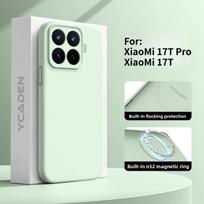 Skirta XiaoMi 17T/17T Pro dėklas Naujas magnetinis odos pojūtis Skystas silikonas Anti-drop dangtelis Skirta XiaoMi 17T Pro Belaidžio įkrovimo Funda Xiaomi 17T Pro