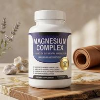 Pažangus Magnio Kompleksas 1000 mg – 8 Elementinio Magnio Formos Maksimaliam Įsisavinimui, Kaulų ir Raumenų Palaikymui 1pack