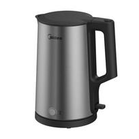 Midea 1.7L 316L SS Smart Electric Kettle CN plug (adapter included) gray