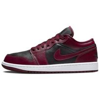 Air Jordan 1 Low DC0774-006 Women's Premium Tumbled Leather Low-Top Lifestyle Sneakers 35.5 black