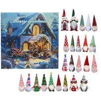 2025 Christmas Dwarf Advent Calendar 24 Days Christmas Dwarf Advent Countdown Calendar Gnome Doll Collection Toy Doll Gifts 21x4.5cm
