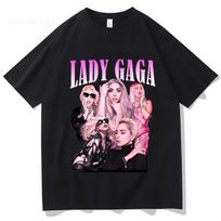 Lady Gaga Mayhem TShirt New Album Fashion Unisex Clothing Retro Harajuku High Quality Clothes Cotton for Fans TShirts 3XL pink