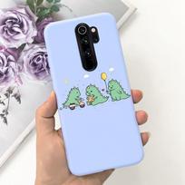 For Xiaomi Redmi Note 8 Pro Case Fashion Girl Soft Silicone Back Cover For Redmi Note 8Pro 8 pro Cute Cartoon Phone Case Fundas Redmi Note 8 Pro gray