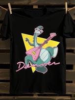Denver The Last Dinosaur Jeremy Cartoon Graphic Tshirt XL yellow