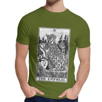 The Empress Tarot Card T Shirt Major Arcana Fortune Telling Occult T Shirt Casual O Neck M brown