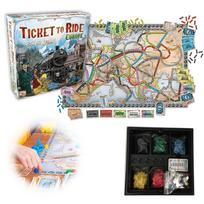 Vintage-inspired Ticket To Ride Europe Board Game With High-detail Illustrations gray