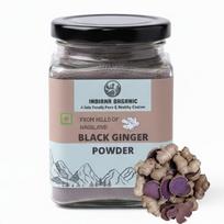 Indiana ekologiškas juodojo imbiero žolelių milteliai (Kaempferia parviflora) – 100 % grynas natūralus augalinis ingredientas | 100 g | Kilmė iš Nagalando | Ne