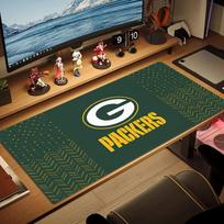 Packers Logo Color Mouse Pad Large Gaming Table Cushion Non-slip Laptop Tablet Big Mousepad XXL Mat Mini PC Playmat With Lock edge 30cmx60cm(11.8x23.6inch) brown