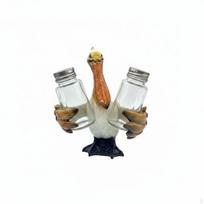 Seabird Seasoning and Pepper Shaker Set Modern Simple Design Coastal Table Decor white