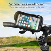 6.3  Waterproof Bike Bicycle Mobile Phone Holder Stand Motorcycle Handlebar Rearview Mount Bag Case For phone gray