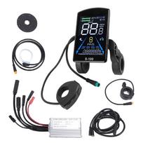Electric Scooter Conversion Kit 15A Controller Water Resistant S100 Color Display Meter Thumb Throttle Power Assisted black