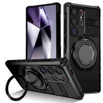 Smūgiams atsparus šarvuotas dėklas, skirtas Samsung Galaxy S25 S24 S23 S22 S21 Ultra Plus FE S25Ultra S24Ultra, su Magsafe belaidžio įkrovimo dangteliu For Samsung S21 FE gray